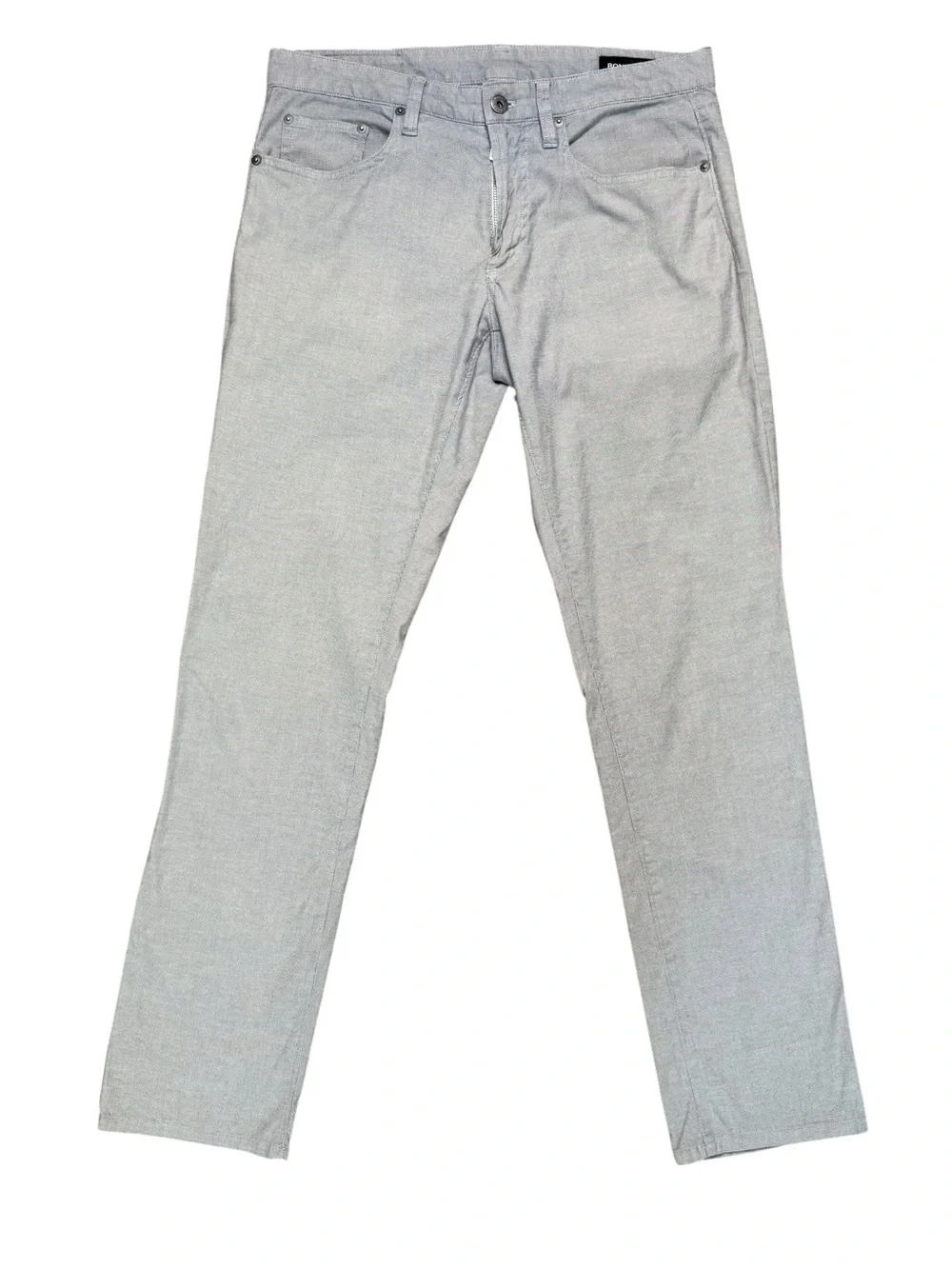 Bonobos 30x32 Gray Stretch 5-Pocket Slim Straight Pants Men’s Casual